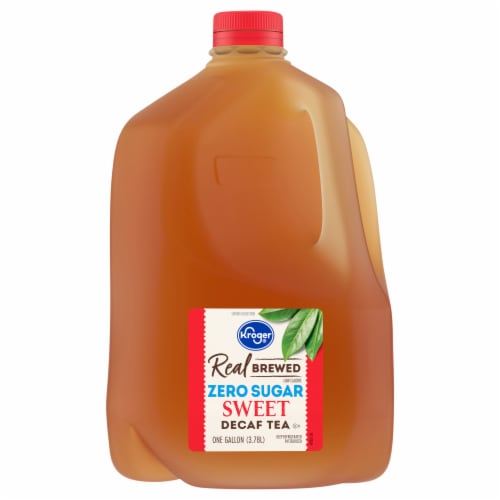 Kroger® Zero Sugar Decaffinated Sweet Iced Tea Carton Perspective: front