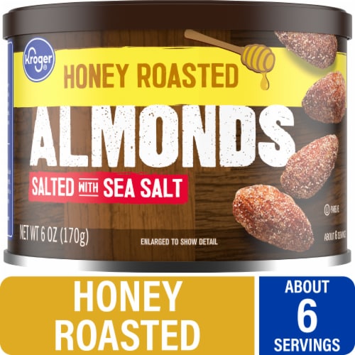 Kroger® Honey Roasted Sea Salted Almonds Perspective: front