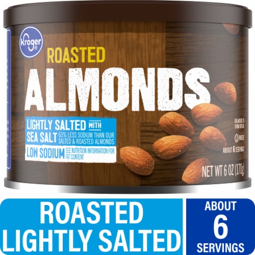 Kroger® Roasted Lightly Sea Salted Almonds Perspective: front