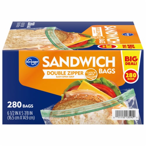 Kroger® Reclosable Sandwich Bag Perspective: front