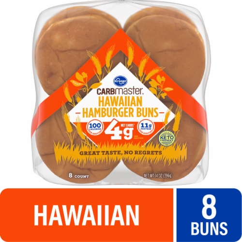 Kroger® CARBmaster® Hawaiian Hamburger Buns Perspective: front