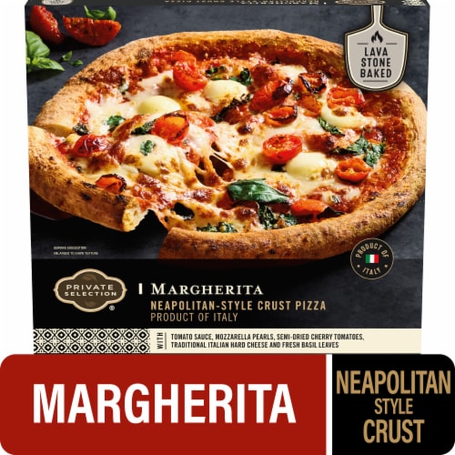Private Selection® Margherita Neapolitan Style Crust Frozen Pizza Perspective: front