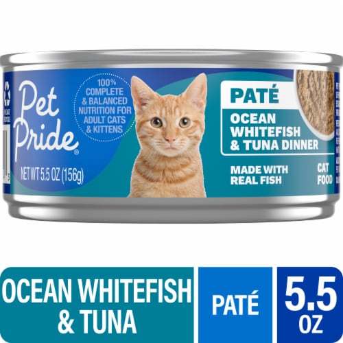 Pet Pride® All Life Stages Wet Cat Food Ocean Whitefish & Tuna Dinner Paté Perspective: front