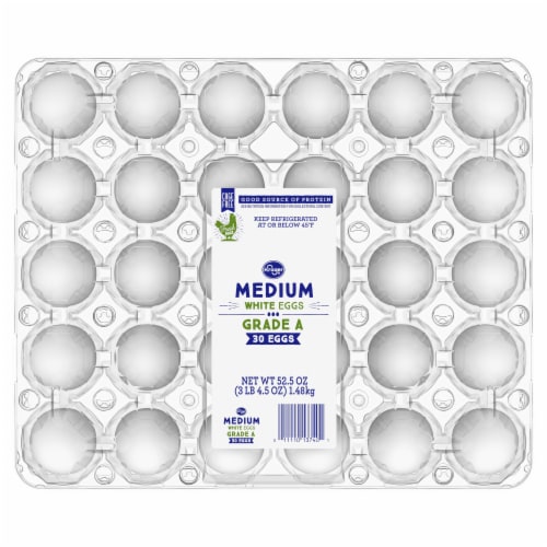 Kroger® Medium Grade A White Eggs Perspective: front