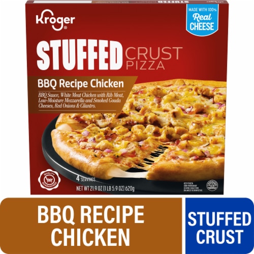 Kroger® BBQ Chicken Cheese Stuffed Crust Frozen Pizza Perspective: front