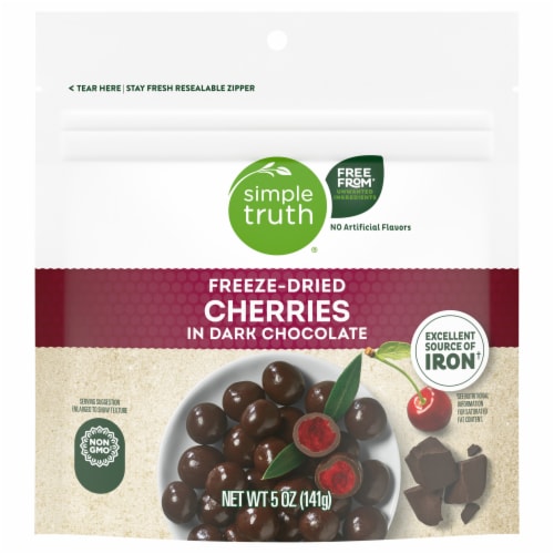 Simple Truth™ Freeze-Dried Cherries in Dark Chocolate Perspective: front