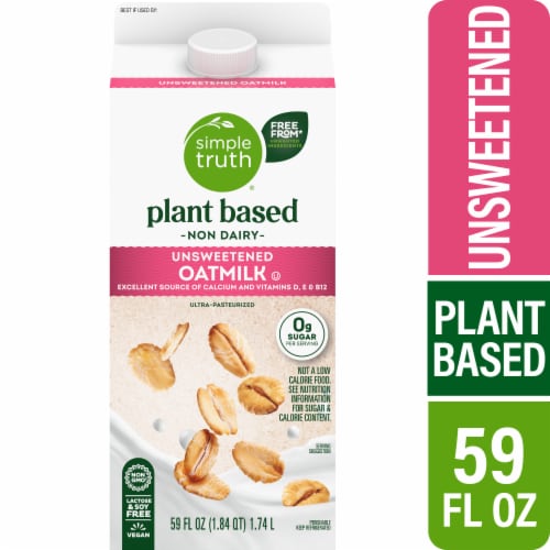 Simple Truth® Plant Based Non Dairy Unsweetened Oat Milk Perspective: front