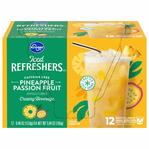 Kroger® Pineapple Passion Fruit Iced Refreshers Perspective: front
