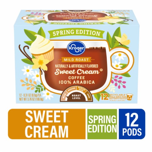 Kroger® Mild Roast Vanilla Sweet Cream Coffee Pods Perspective: front
