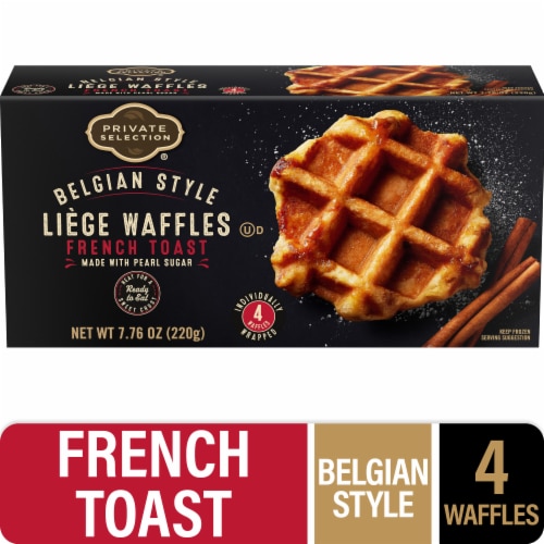 Private Selection® Belgian Style French Toast Liege Waffles Perspective: front