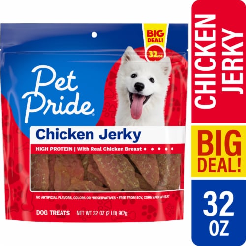 Pet Pride® Chicken Jerky Dog Treats BIG DEAL! Perspective: front
