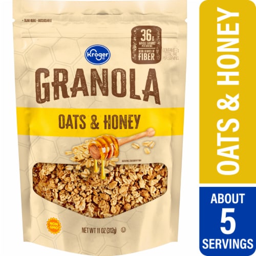 Kroger® Oats & Honey Granola Perspective: front