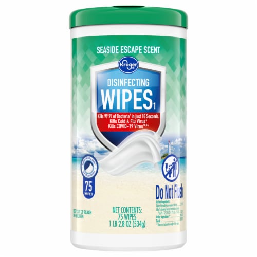 Kroger® Seaside Escape Disinfecting Wipes Perspective: front