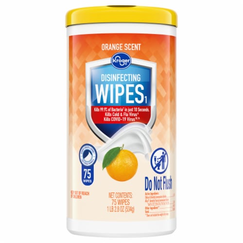 Kroger® Orange Scented Disinfecting Wipes Perspective: front
