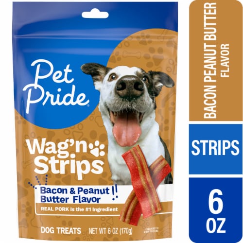 Pet Pride Wag n Strips Dog Treats Bacon Peanut Butter Flavor 6 oz Pick n Save