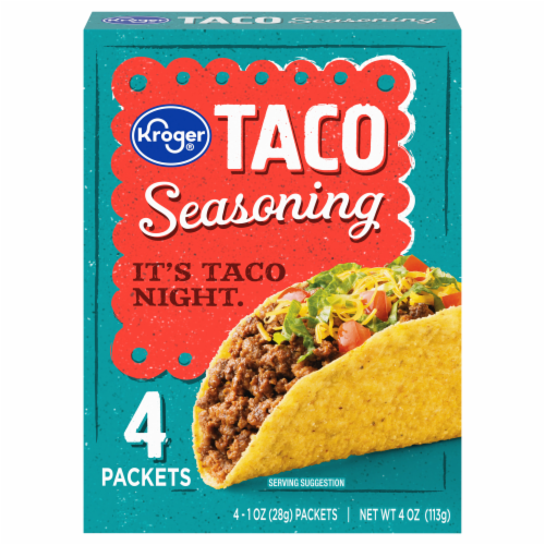Kroger® Taco Seasoning Packets Perspective: front