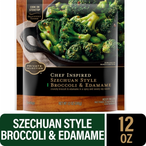 Private Selection® Szechuan Style Broccoli & Edamame Perspective: front