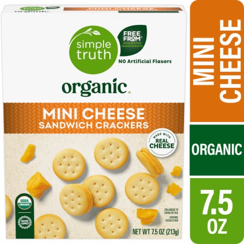 Simple Truth Organic® Mini Cheese Sandwich Crackers Perspective: front
