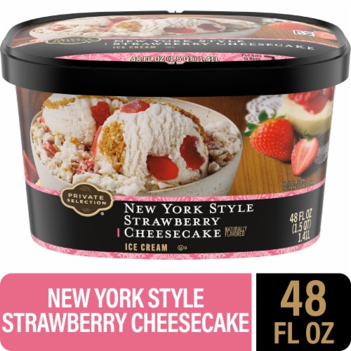 Private Selection® New York Style Strawberry Cheesecake Ice Cream Perspective: front
