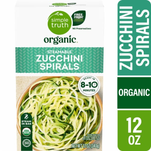 Simple Truth Organic® Steamable Zucchini Spirals Perspective: front
