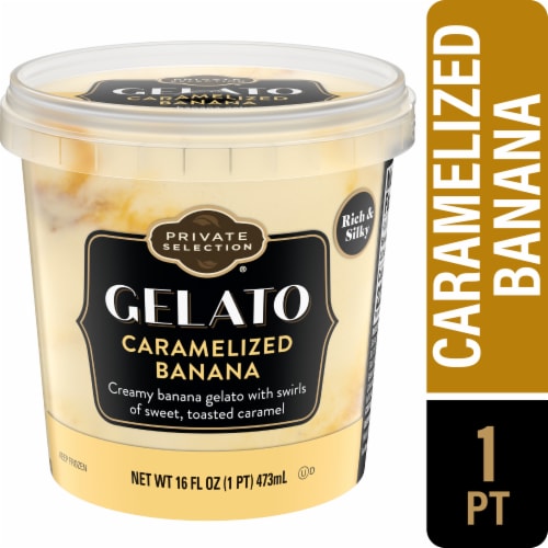 Private Selection® Caramelized Banana Gelato Pint Perspective: front
