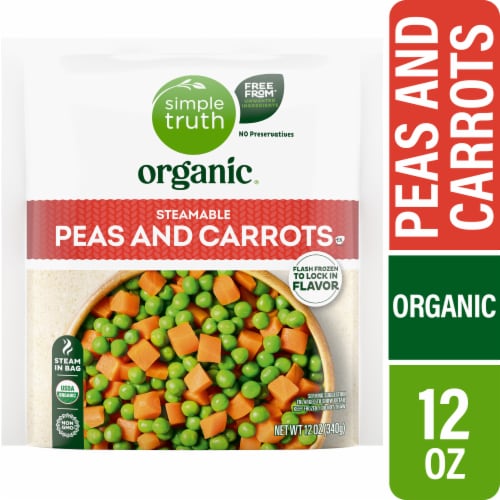 Simple Truth Organic® Steamable Peas and Carrots Perspective: front