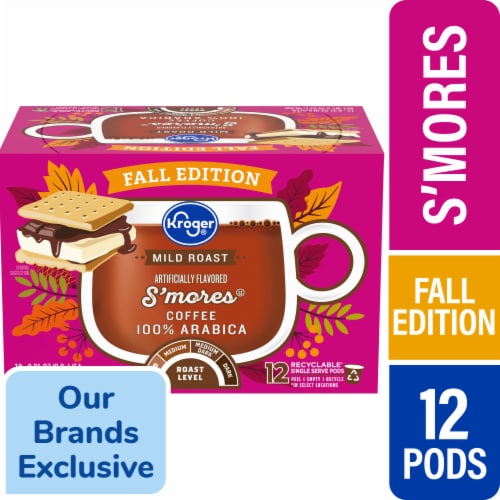 Kroger® Mild Roast S'mores Coffee Pods Perspective: front
