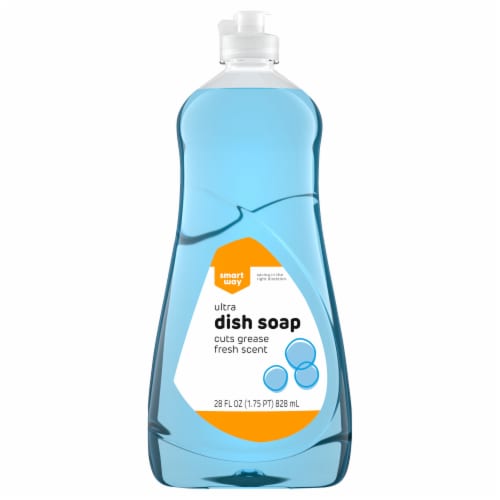 Smart Way Blue Fresh Scent Liquid Dish Perspective: front