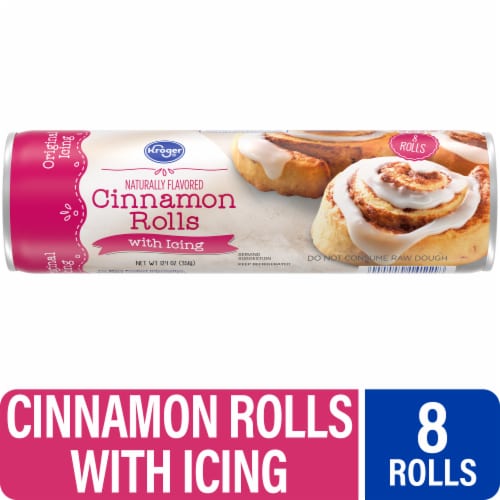 Kroger® Ready-To-Bake Cinnamon Rolls with Original Icing Perspective: front