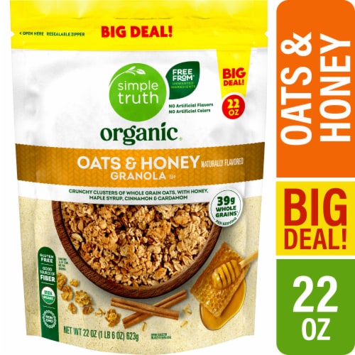 Simple Truth Organic® Oats and Honey Granola BIG DEAL! Perspective: front