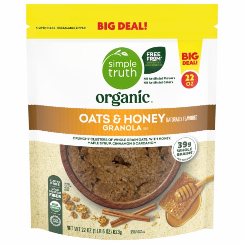 Simple Truth Organic® Oats and Honey Granola BIG DEAL! Perspective: front