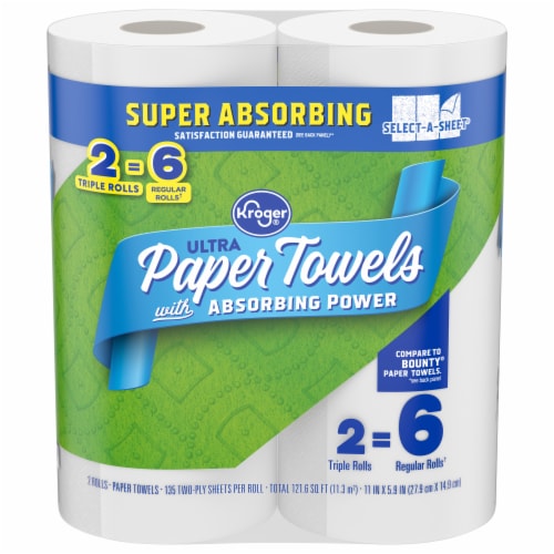 Kroger® Ultra Paper Towels With Absorbing Power Perspective: front