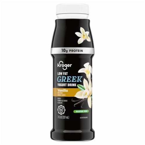 Kroger® Low Fat Vanilla Greek Yogurt Drink Perspective: front