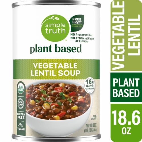 Simple Truth® Vegetable Lentil Soup Perspective: front