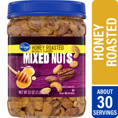 Kroger® Honey Roasted Mixed Nuts Perspective: front