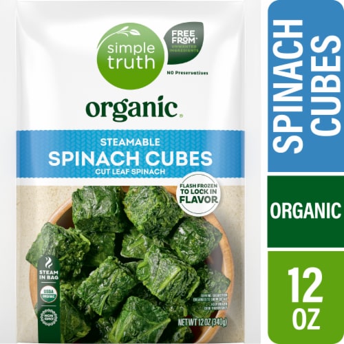 Simple Truth Organic® Spinach Cubes Perspective: front