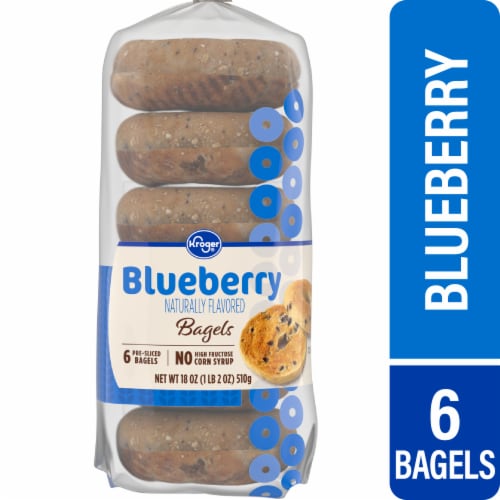 Kroger® Blueberry Bagels Perspective: front