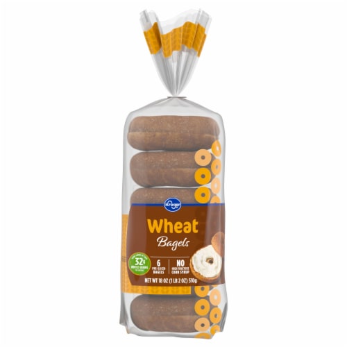 Kroger® Wheat Bagels Perspective: front