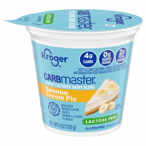 Kroger® Carbmaster® Banana Cream Pie Yogurt Perspective: front