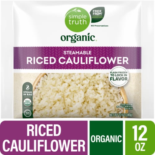 Simple Truth Organic® Steamable Riced Cauliflower Perspective: front