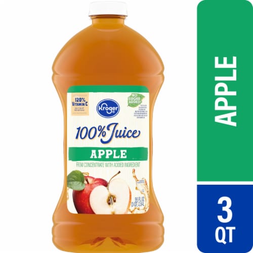 Kroger® 100% Apple Juice Bottle Perspective: front