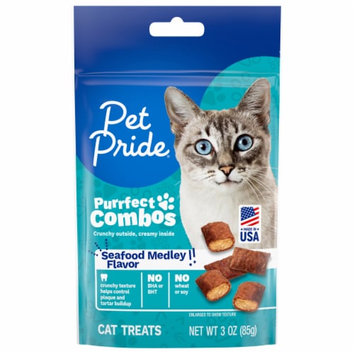 Pet Pride® Seafood Center Filled Cat Treats Perspective: front