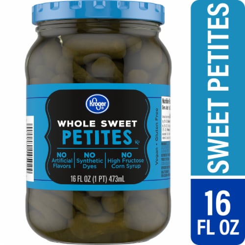 Kroger® Whole Sweet Petites Pickles Perspective: front