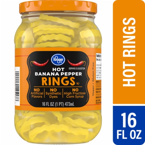 Kroger® Hot Banana Pepper Rings Perspective: front