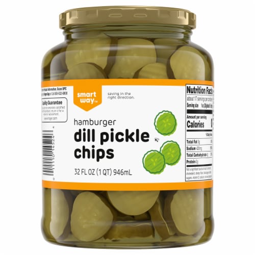 Smart Way™ Hamburger Dill Pickle Chips Perspective: front