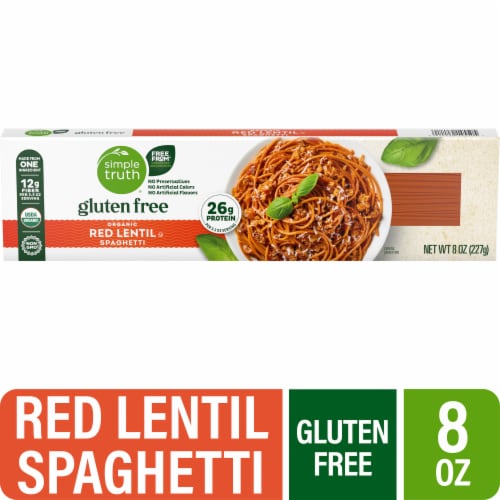 Simple Truth® Gluten Free Organic Red Lentil Spaghetti Perspective: front