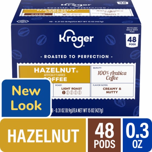 Kroger® Hazelnut Light Roast Coffee Pods Perspective: front