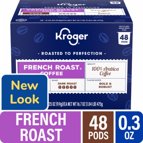 Kroger® French Roast Dark Roast Coffee Pods Perspective: front