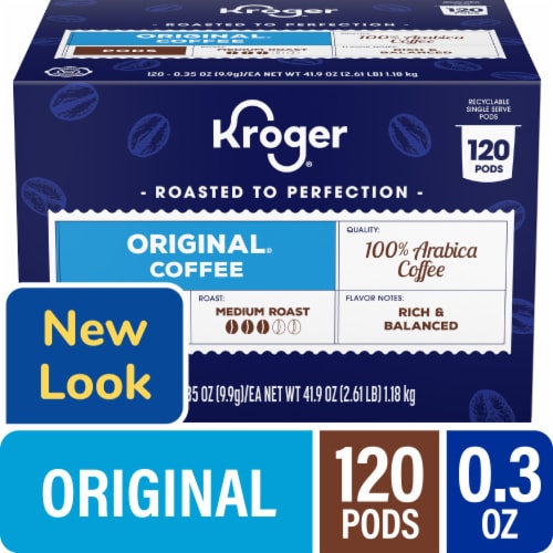 Kroger® Original Medium Roast Coffee Pods Perspective: front