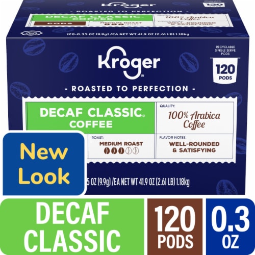 Kroger® Decaf Classic Medium Roast Coffee Pods BIG DEAL! Perspective: front
